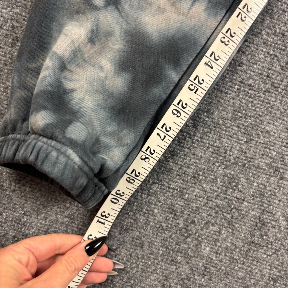 MARRIED TO THE MOB Women’s Tie Dye Black/Blue/Cream Sweatpant Joggers - Medium - Picture 7 of 9